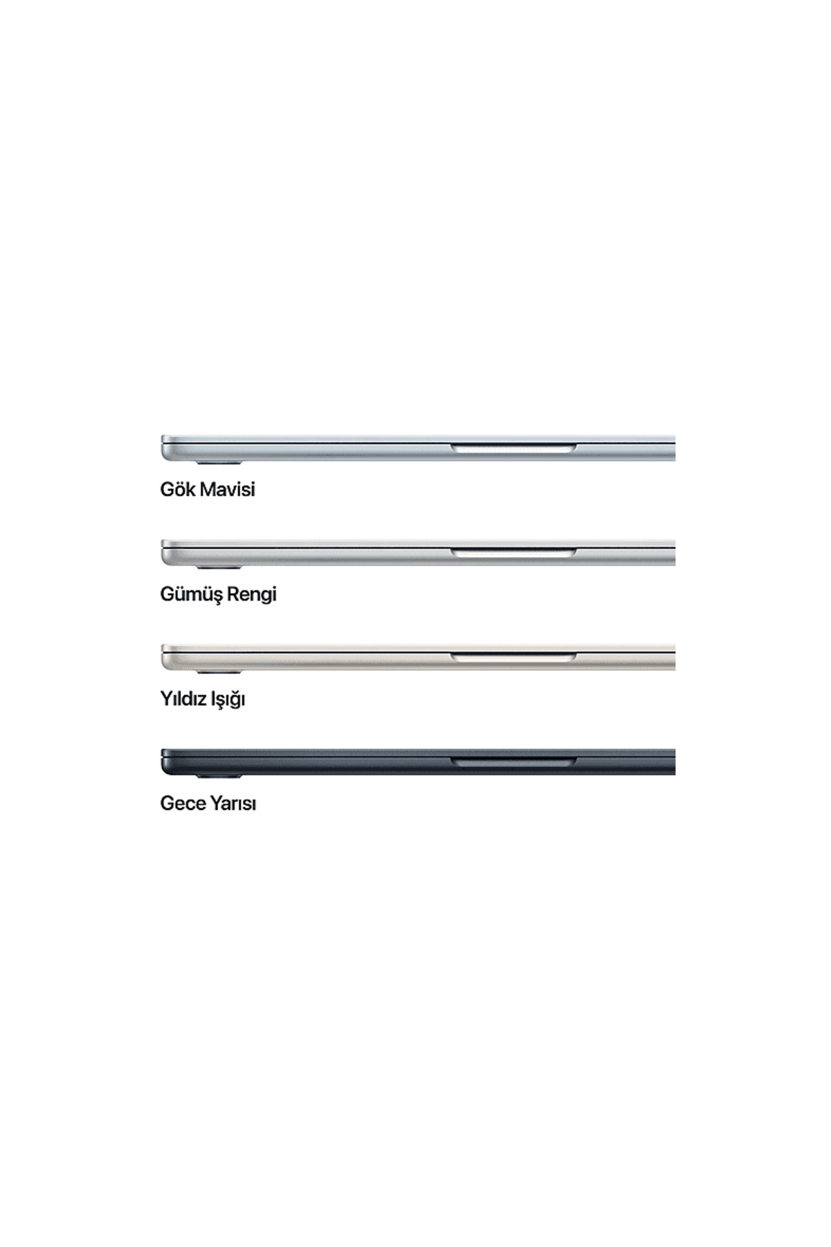 Apple MacBook Air MDH74TU/A M5 İşlemci(10 Çekirdek CPU-8 Çekirdek GPU) 16GB RAM 512GB SSD 13.6 (Apple Türkiye Garantili)